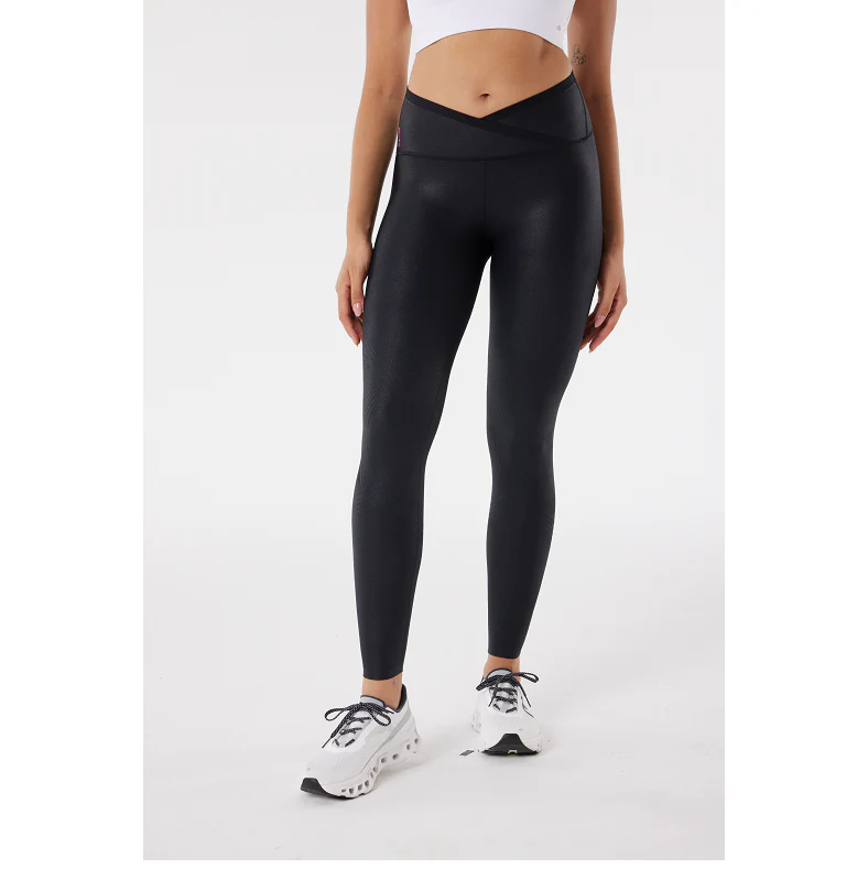 Body Sculpt Faux Leather Leggings (Reversible Wear) - Image 13