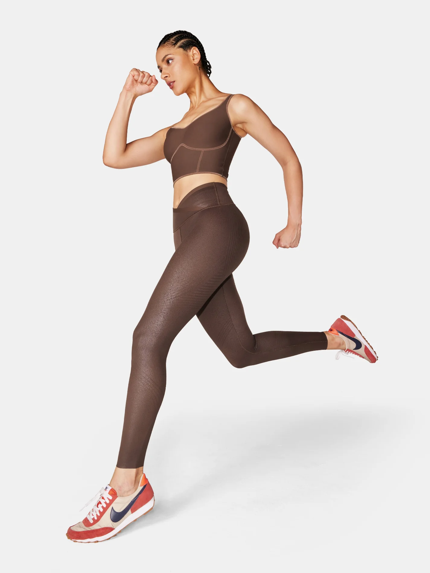 Body Sculpt Faux Leather Leggings (Reversible Wear) - Image 15