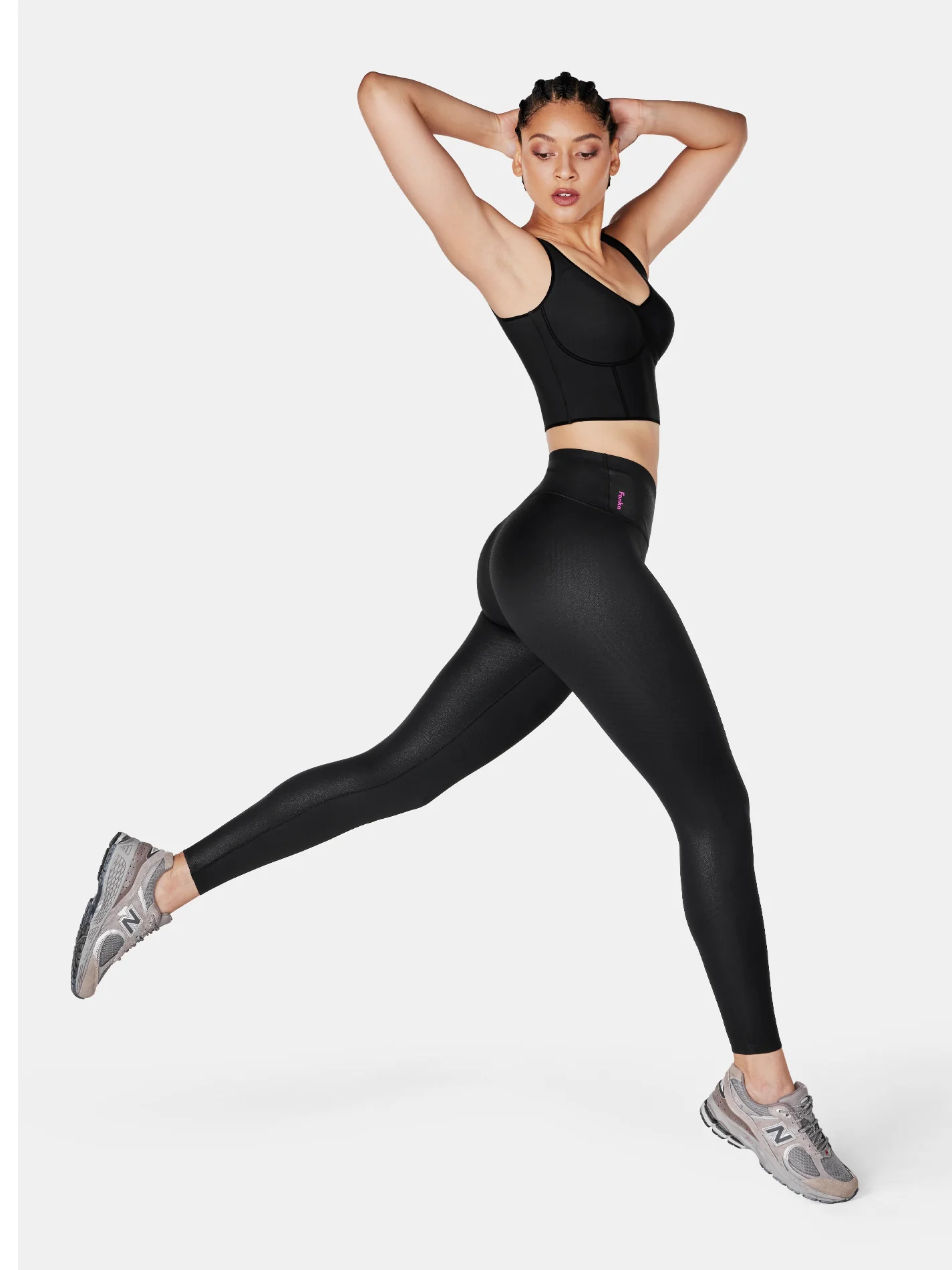 Body Sculpt Faux Leather Leggings (Reversible Wear) - Image 19