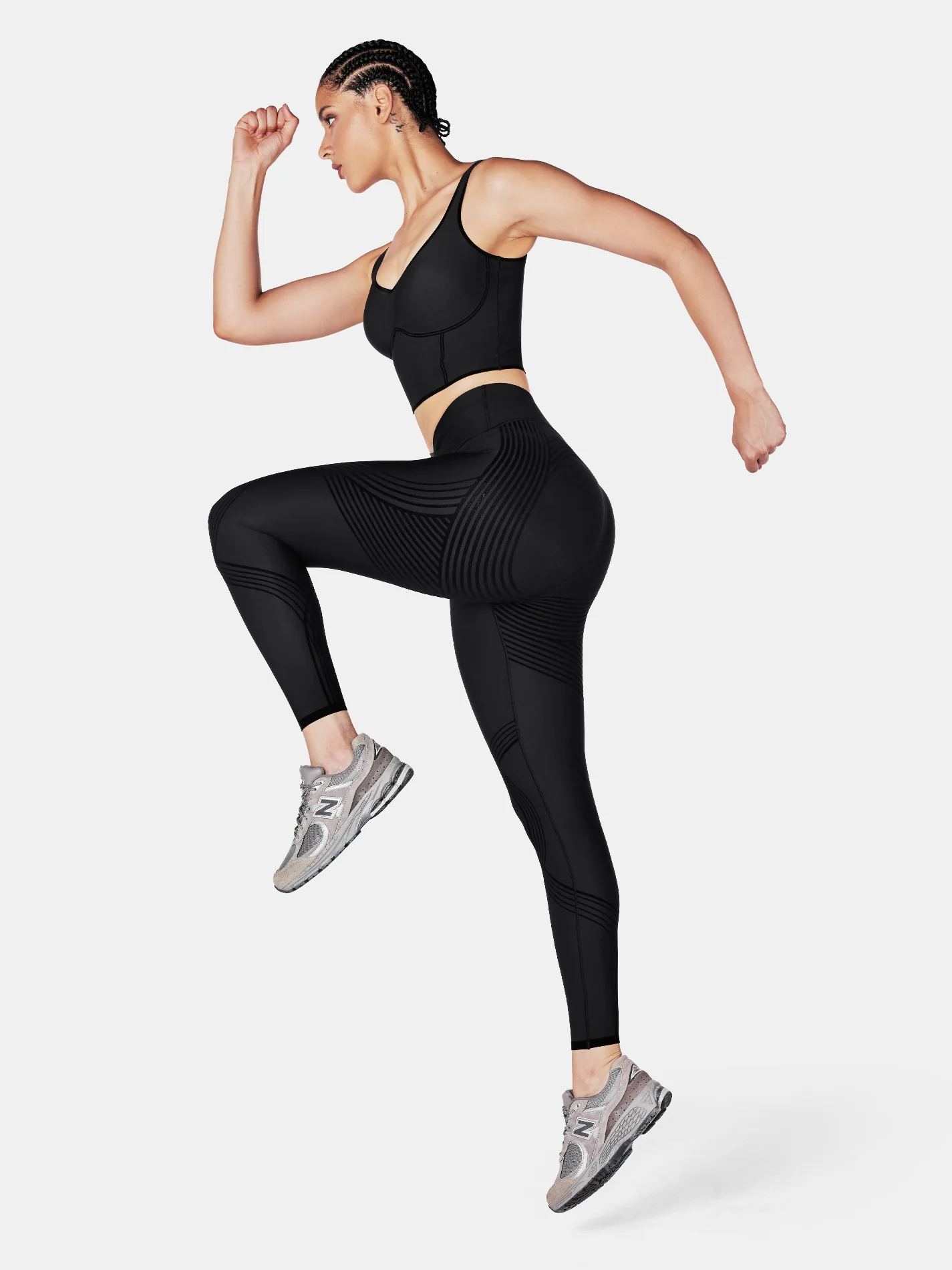 Body Sculpt Faux Leather Leggings (Reversible Wear) - Image 24
