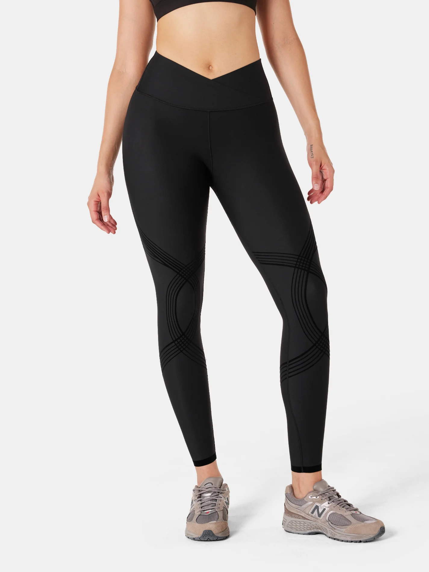 Body Sculpt Faux Leather Leggings (Reversible Wear) - Image 27
