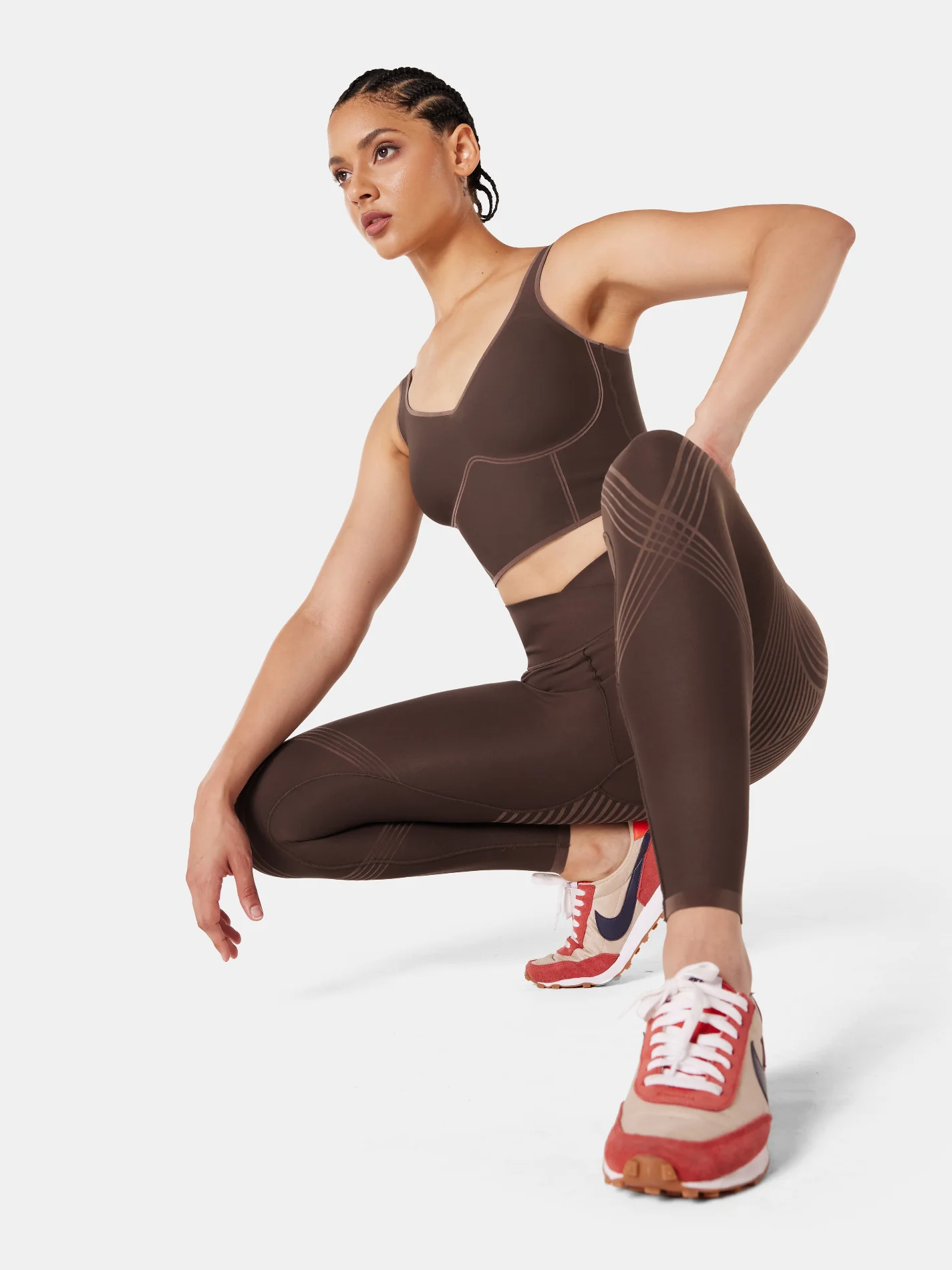 Body Sculpt Faux Leather Leggings (Reversible Wear) - Image 30