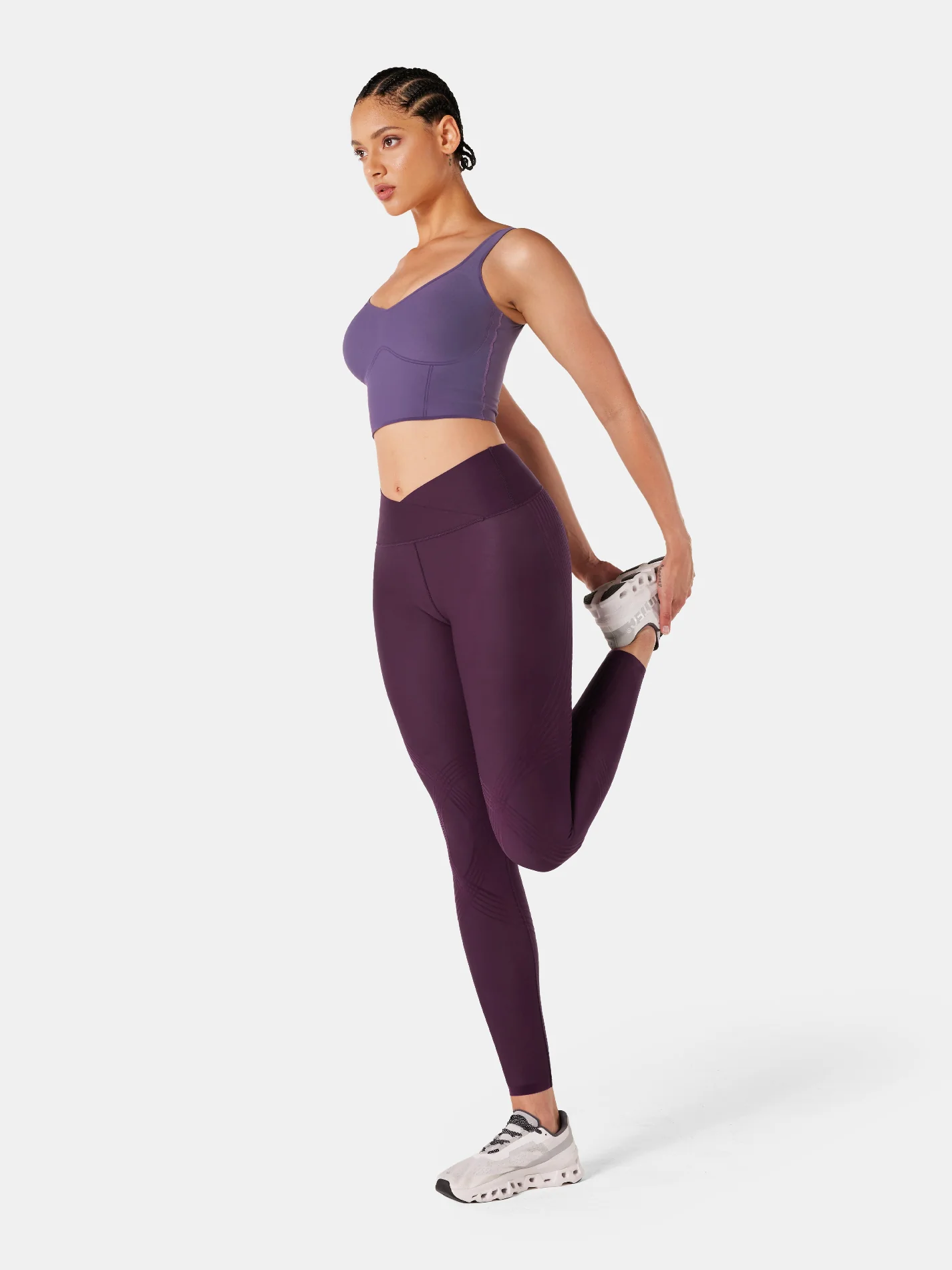 Body Sculpt Faux Leather Leggings (Reversible Wear) - Image 36