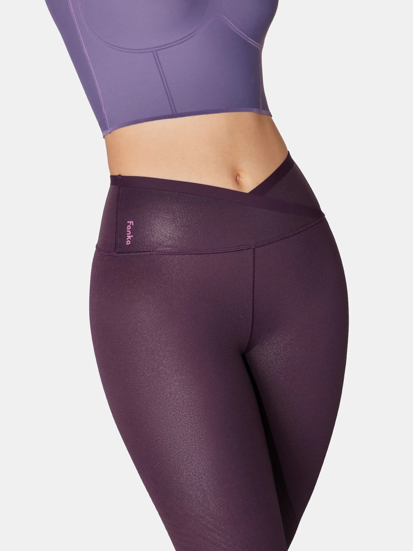 Body Sculpt Faux Leather Leggings (Reversible Wear) - Image 43