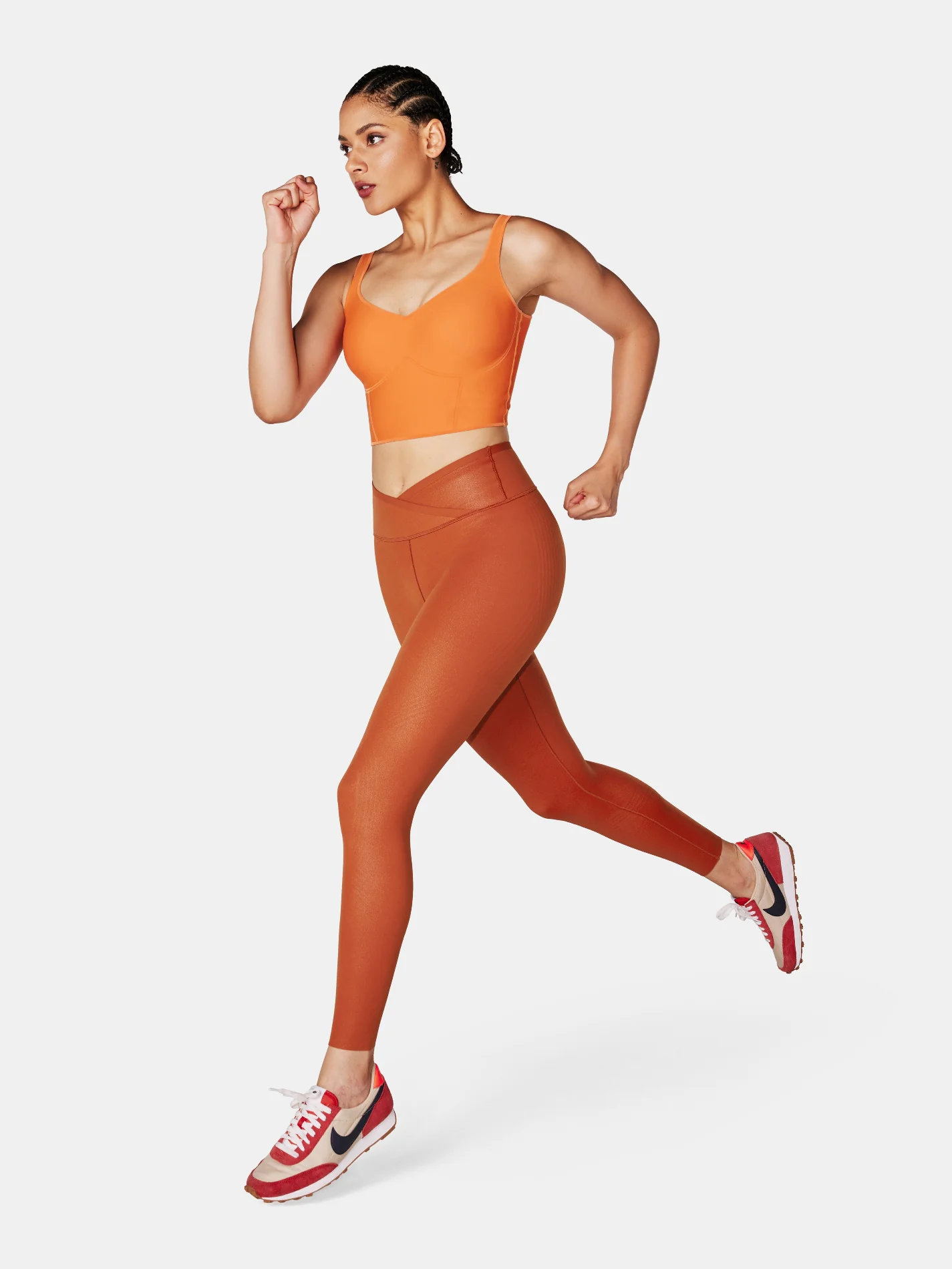 Body Sculpt Faux Leather Leggings (Reversible Wear) - Image 49