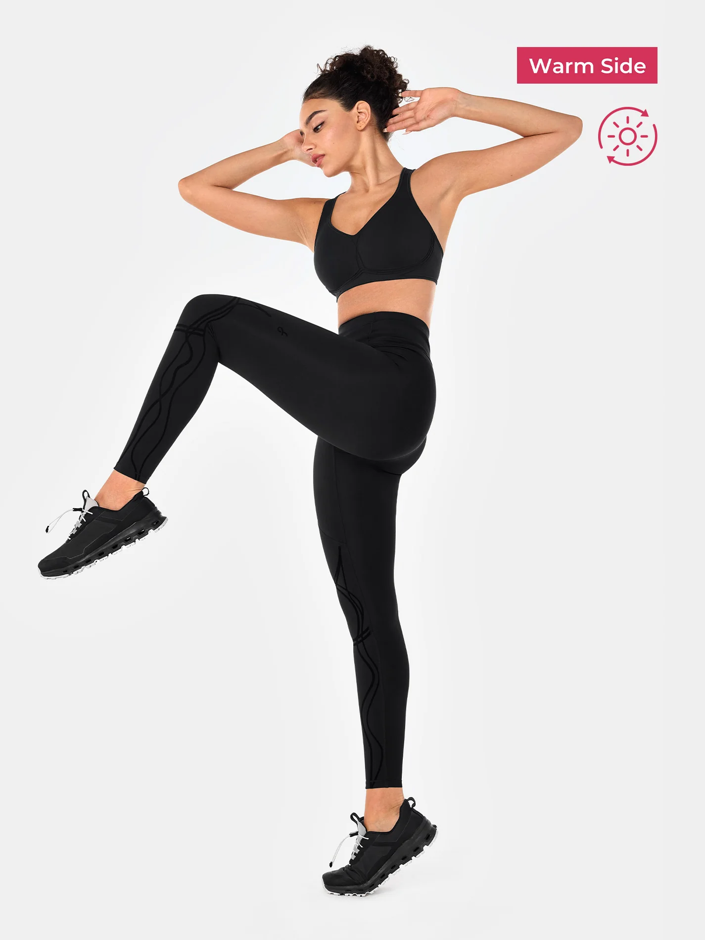 Body Sculpt Two Way Temp Leggings (Reversible Wear) - Image 8