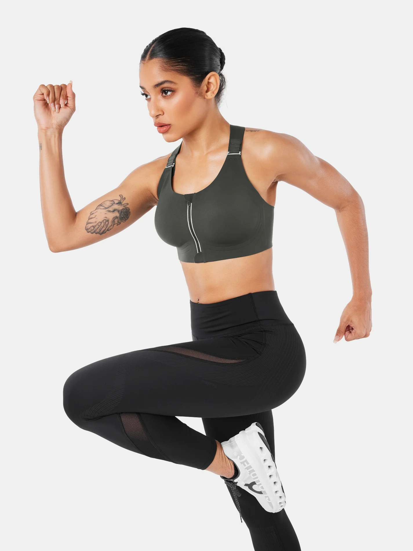 SpeedDry™ Front Zip Sports Bra - Image 10